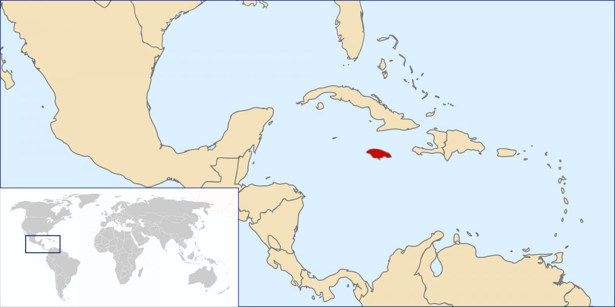 Ямайка на карті світу
