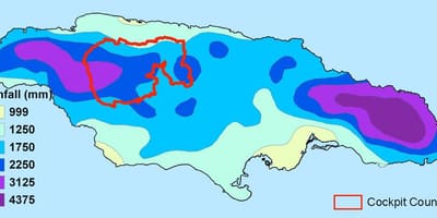 Карта клімат Ямайки